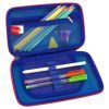 Пенал Cool For School с металлической аппликацией 1 отделение Темно-синий (QT-5795-Blue) изображение 2