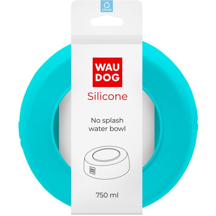 Посуд для собак WAUDOG Silicone Миска-непроливайка 750 мл жовта (50788) зображення 4