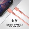 Дата кабель USB-C to Lightning 1.0m AR88 3A Peach Armorstandart (ARM65289) изображение 3