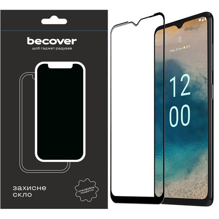 Стекло защитное BeCover Nokia G22 Black (709249)