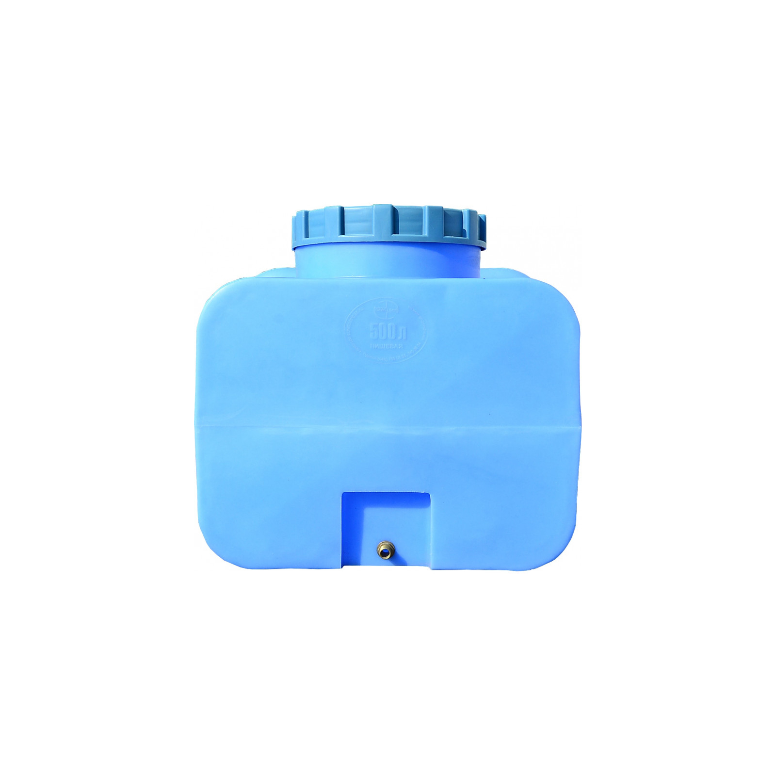 Емкость для воды Пласт Бак квадратная пищевая 400 л прямоугольная синяя (12456) изображение 2
