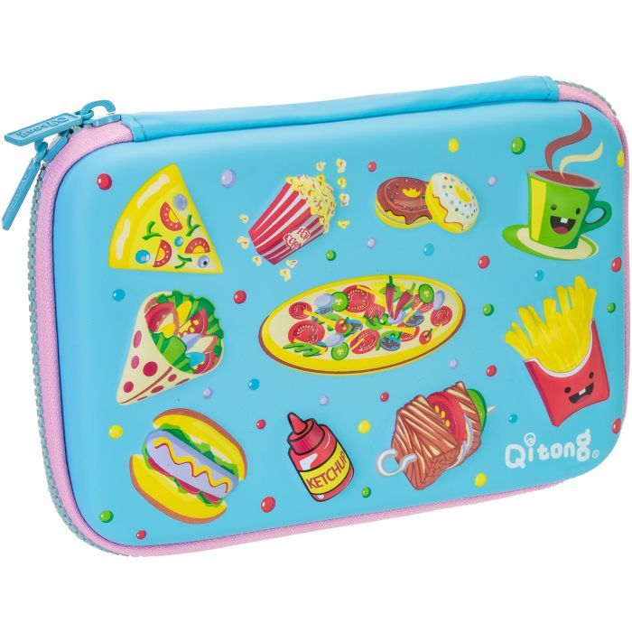 Пенал Cool For School 1 отделение с органайзером голубой (QT-5667-Blue)
