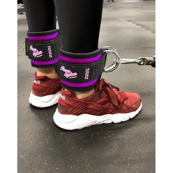 Манжета для тяги Power System Ankle Strap Gym Babe PS-3450 Purple (PS_3450_Purple) изображение 2