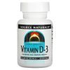 Витамин Source Naturals Витамин D-3, 10000 МЕ, Vitamin D-3, 60 гелевых капсул (SN2791)