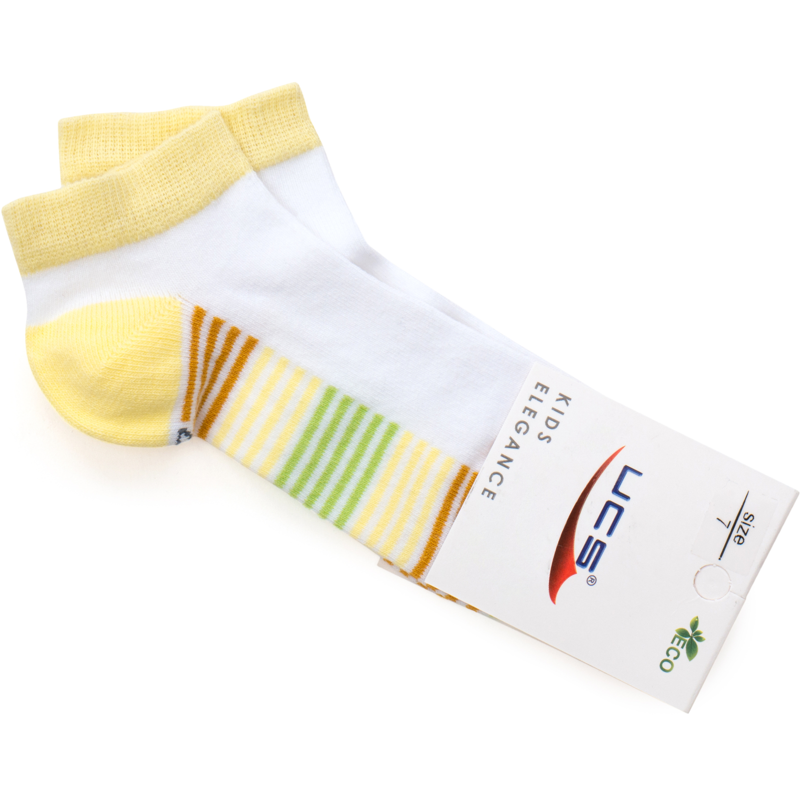 Шкарпетки дитячі UCS Socks в смужку (M0C0201-0089-9G-yellow) зображення 2