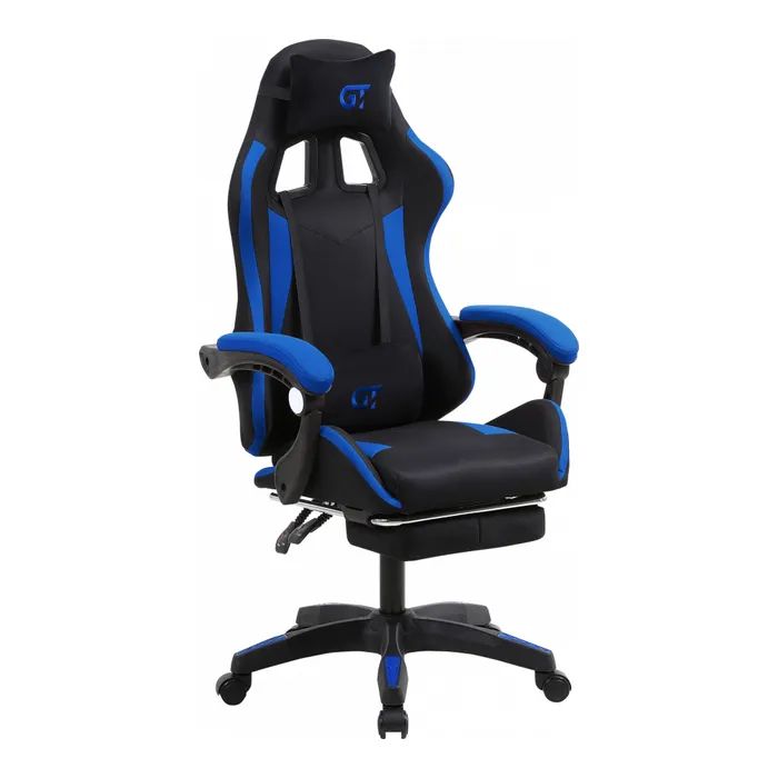 Крісло ігрове GT Racer X-2324 Black/Blue (X-2324 Fabric Black/Blue) зображення 2