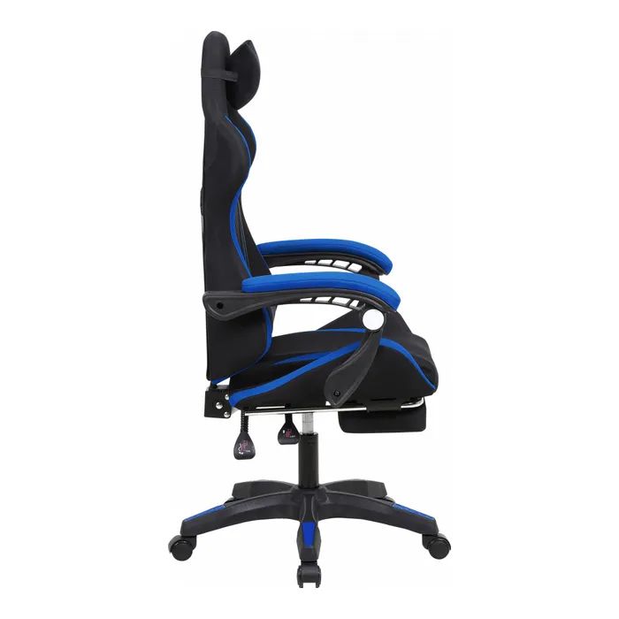 Крісло ігрове GT Racer X-2324 Black/Blue (X-2324 Fabric Black/Blue) зображення 3
