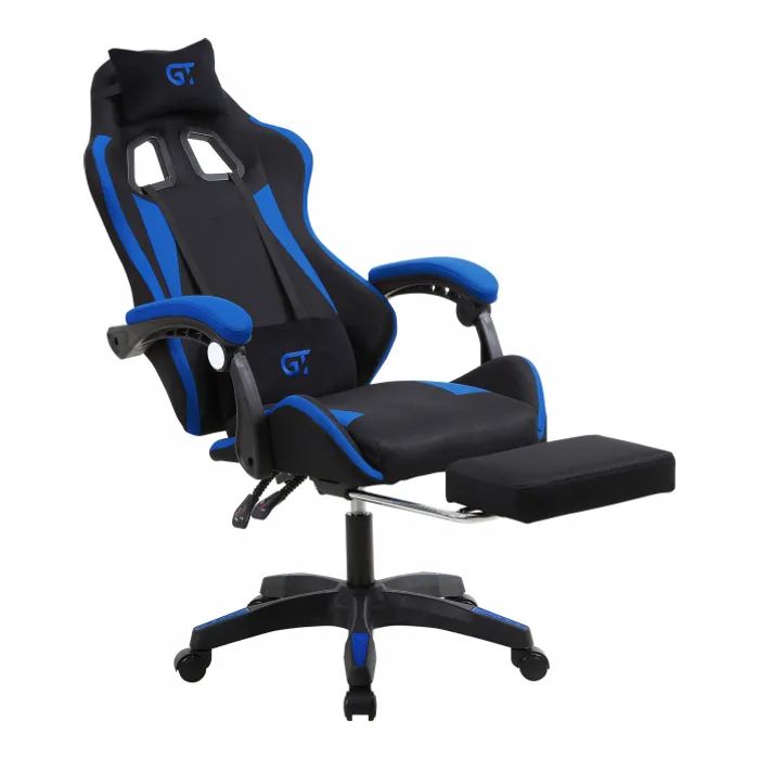 Крісло ігрове GT Racer X-2324 Black/Blue (X-2324 Fabric Black/Blue) зображення 4