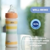 Пляшечка для годування Chicco Well-Being Colors з силіконовою соскою 2м+ 250 мл Помаранчева (28623.31) зображення 6