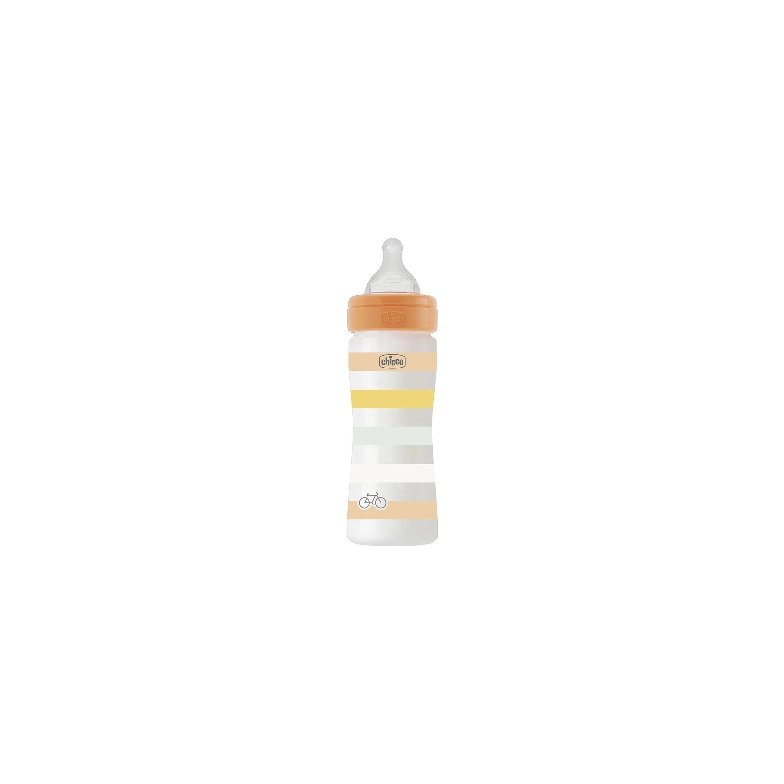 Бутылочка для кормления Chicco Well-Being Colors с силиконовой соской 2м+ 250 мл Розовая (28623.11)