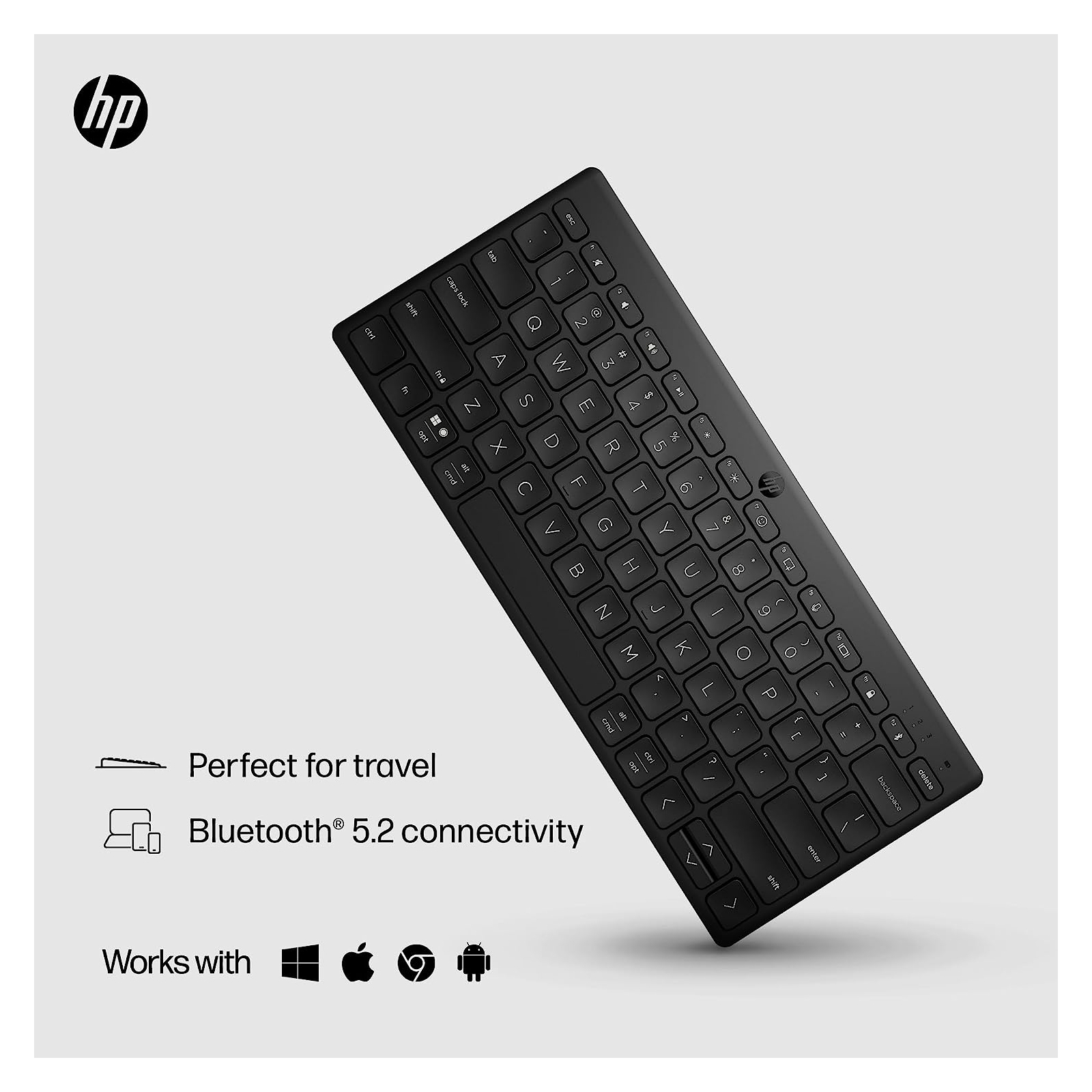 Клавиатура HP 350 Compact Multi-Device Bluetooth UA Black (692S8AA) изображение 2