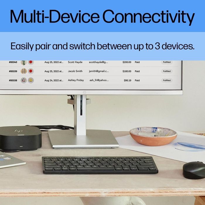 Клавіатура HP 350 Compact Multi-Device Bluetooth UA White (692T0AA) зображення 4
