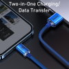 Дата кабель USB 2.0 AM to Lightning 1.2m 2.4A Blue Baseus (948086) изображение 4