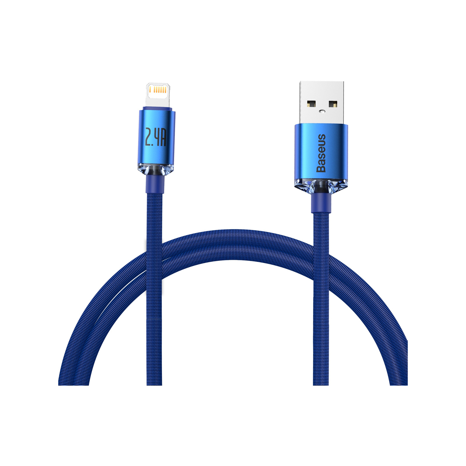 Дата кабель USB 2.0 AM to Lightning 1.2m 2.4A Purple Baseus (948087)