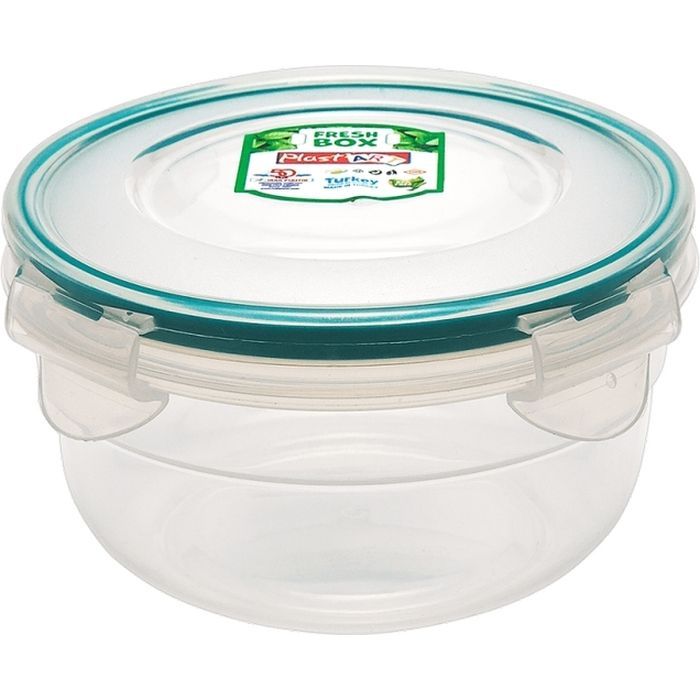Пищевой контейнер Irak Plastik Fresh круглий 1,5 л прозорий (5226) изображение 2