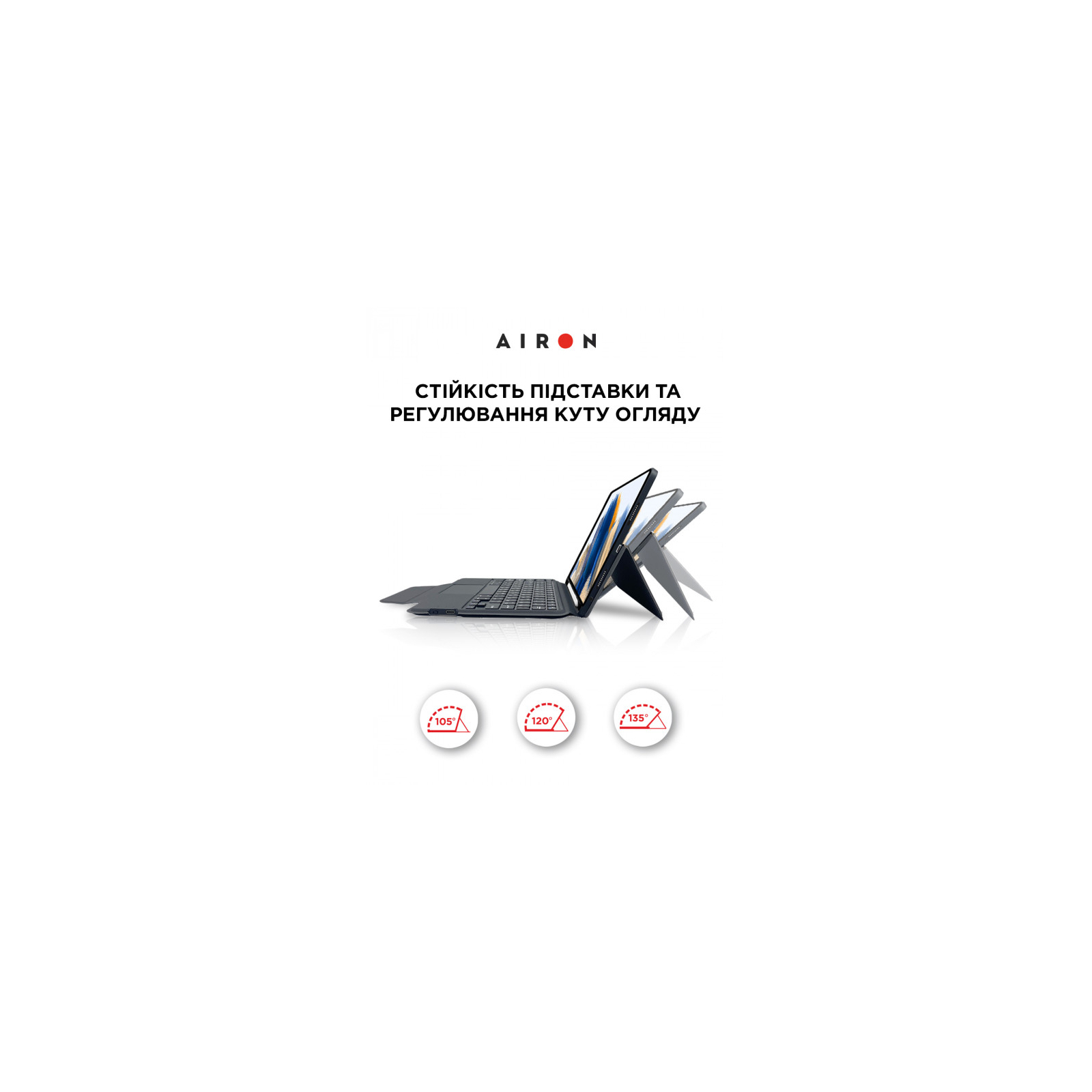 Чехол для планшета AirOn Premium Samsung Galaxy Tab A8 10.5 X200 (2022) with Keyboard (4822352781097) изображение 7