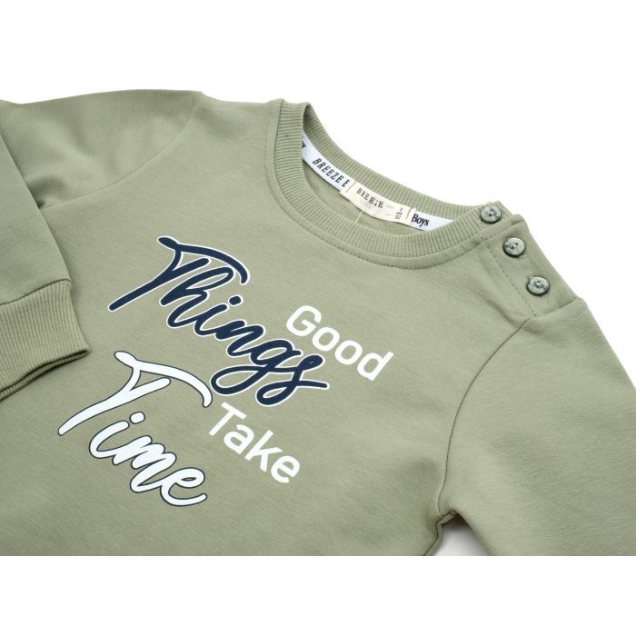Кофта дитяча Breeze TIME (18910-92B-green) зображення 3
