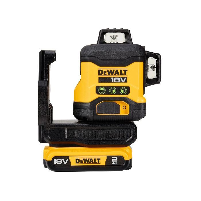 Лазерний нівелір DeWALT 18В XR Li-Ion, зелений промінь, 2Ah, ЗУ, кейс (DCLE34031D1)