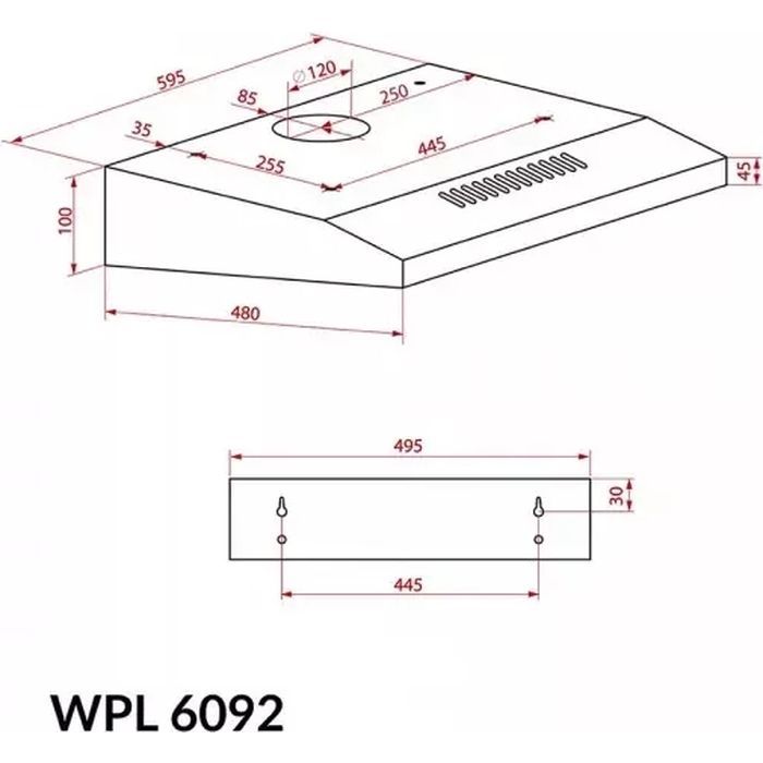Вытяжка кухонная Weilor WPL 6092 I изображение 9