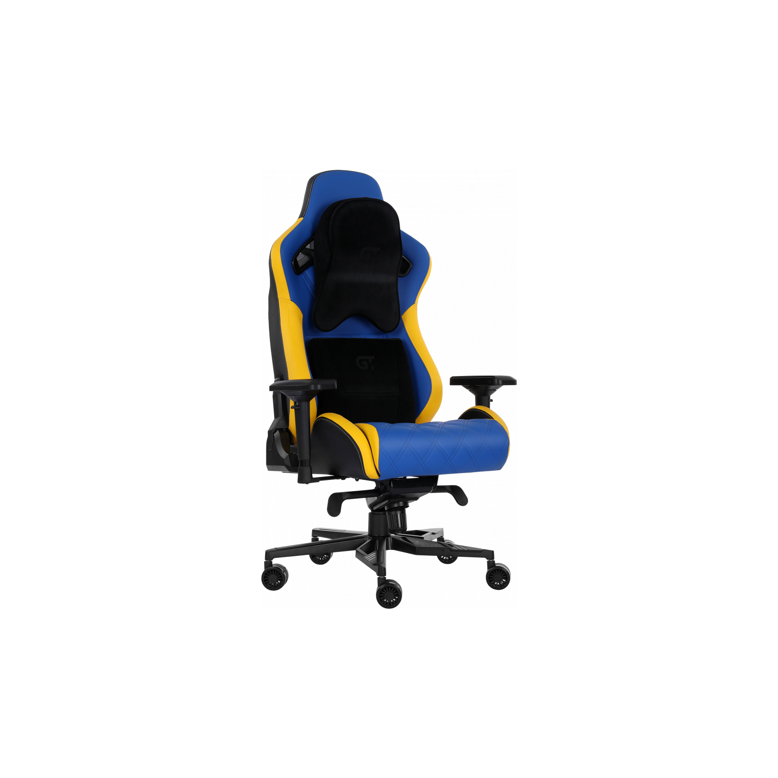 Кресло игровое GT Racer X-0724 Blue/Yellow