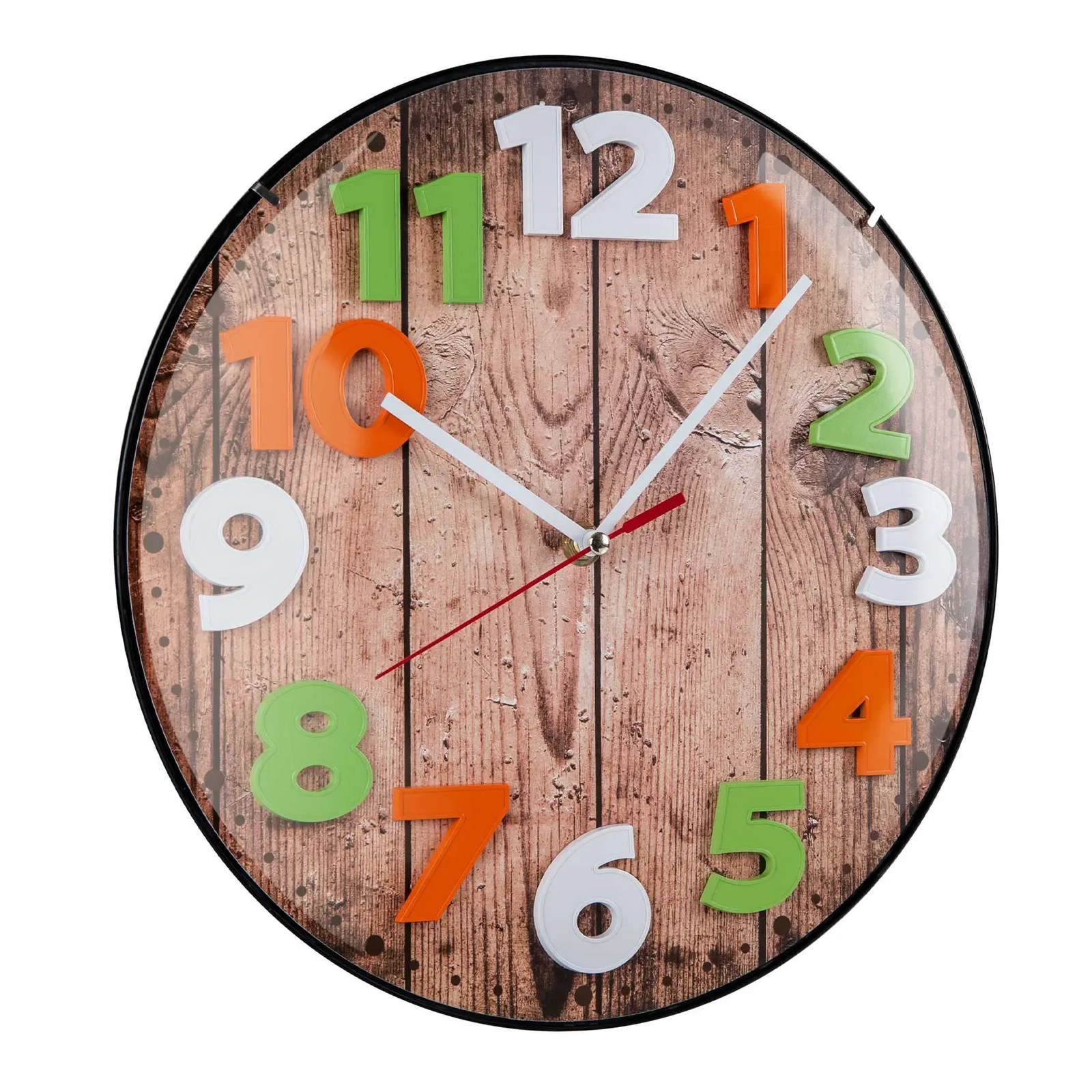 Настенные часы Technoline Wood Brown (WT7435) (DAS301308) изображение 3