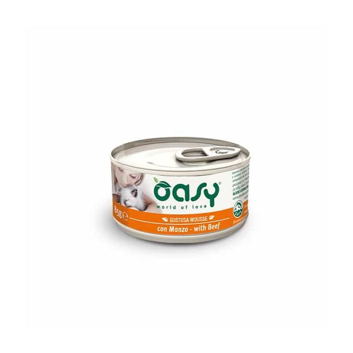 Консервы для кошек OASY Говядина 85 г (8053017342795)