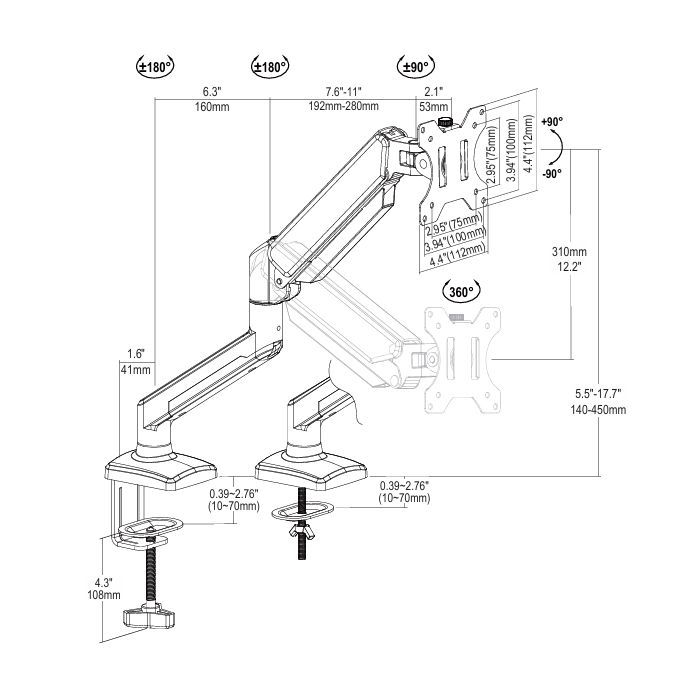 Кронштейн Vinga TD32-1151-L изображение 7