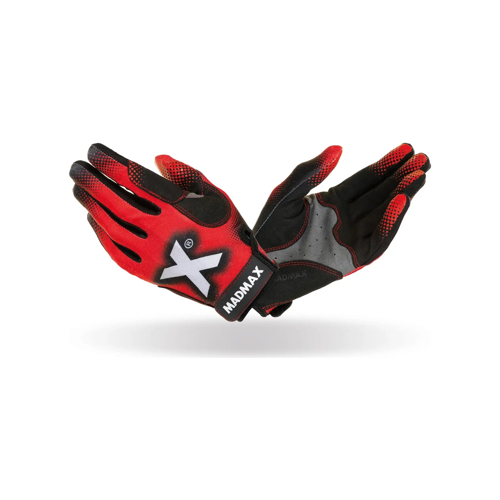 Рукавички для фітнесу MadMax MXG-101 X Gloves Black/Grey/Red M (MXG-101-RED_M)