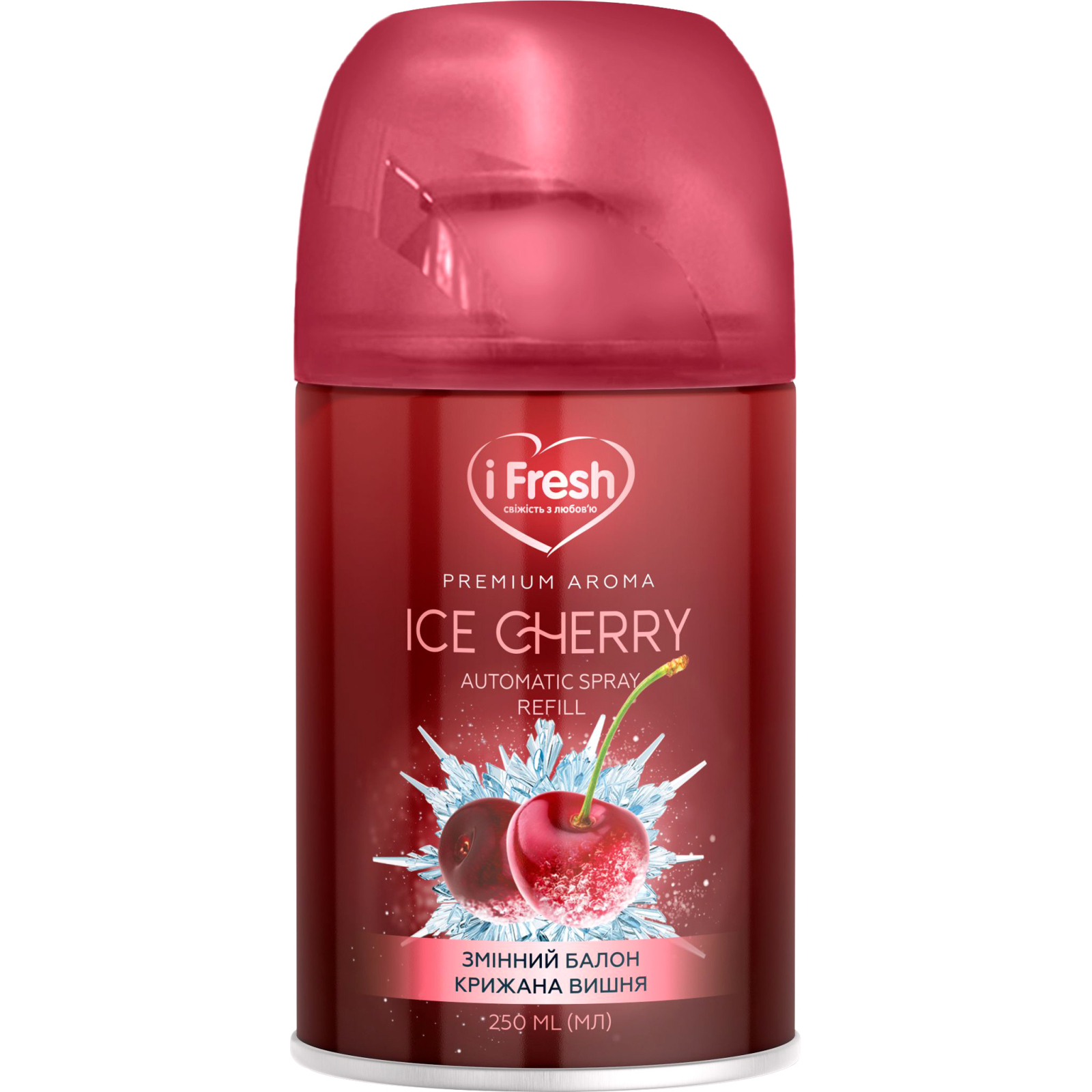 Освежитель воздуха iFresh Premium Aroma Ice Cherry Сменный баллон 250 мл (4820268100146)
