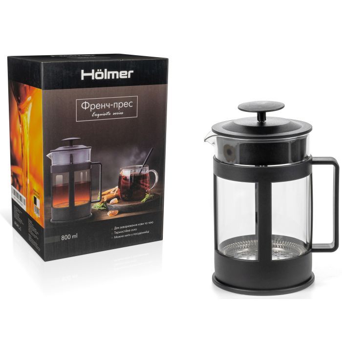 Френч-прес Hölmer Honeyed FP-00800-PB 800 мл Black (FP-00800-PB Honeyed) зображення 6
