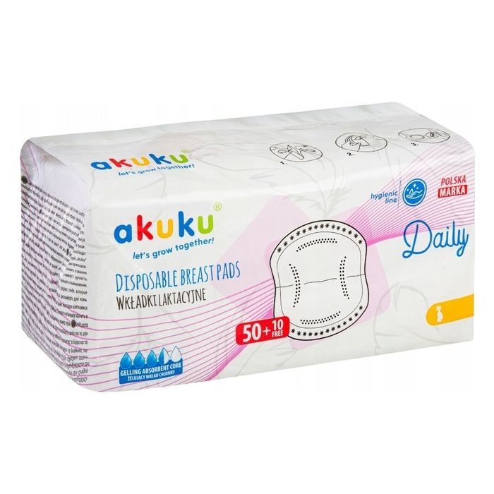 Вкладыш для бюстгальтера Akuku 60 шт (A0160)