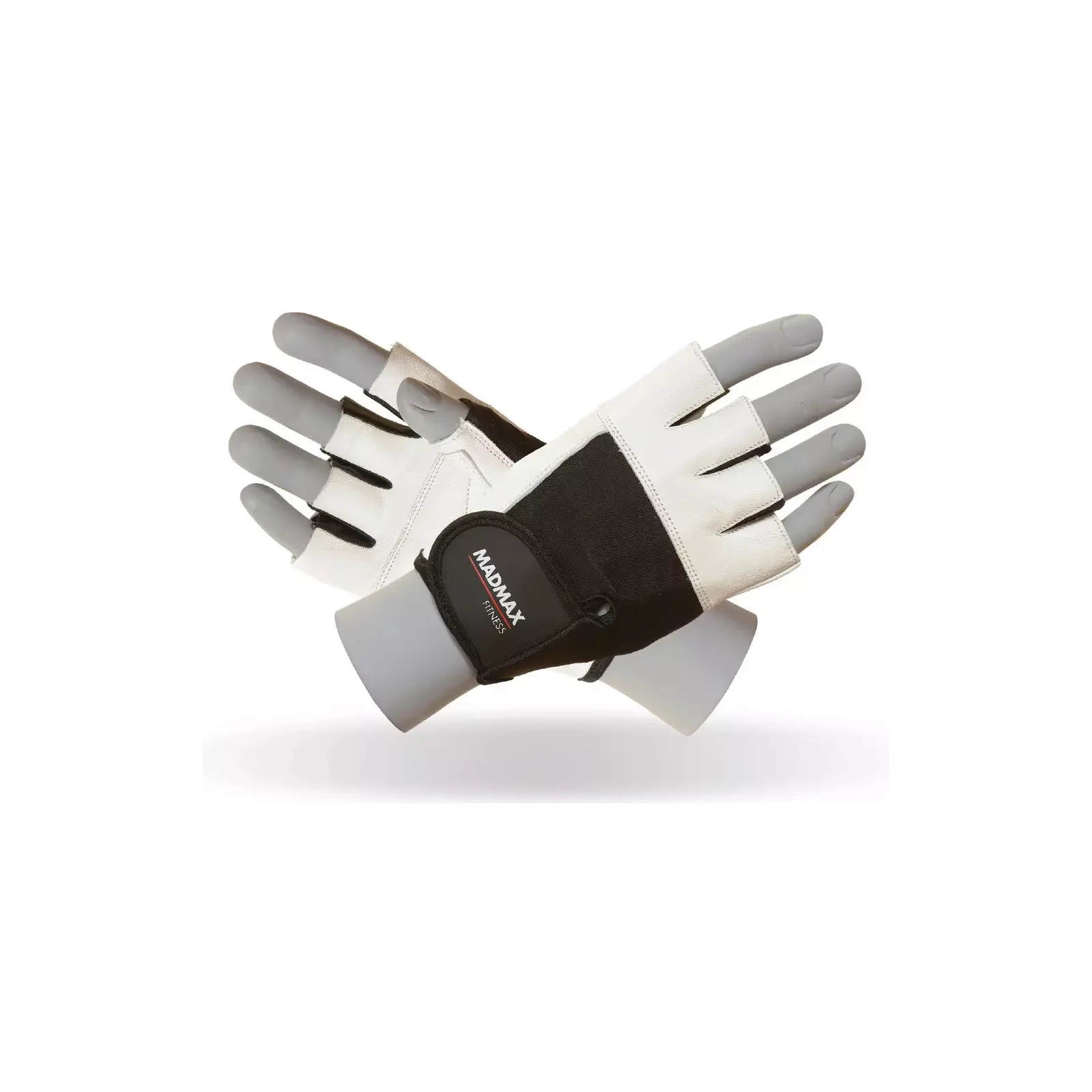 Перчатки для фитнеса MadMax MFG-444 Fitness White XXL (MFG-444-White_XXL)