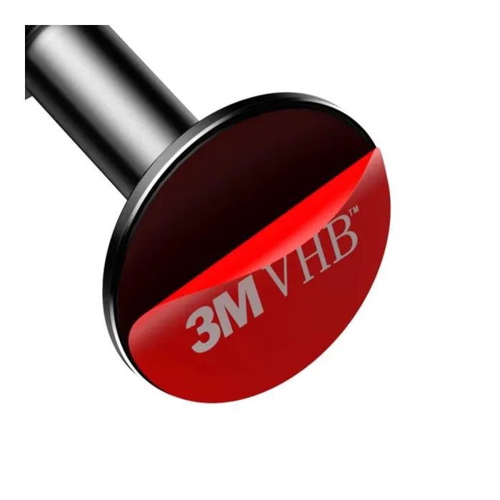 Універсальний автотримач Baseus Magnetic Bullet An on-board (клейка стртрічка) black (SUYZD-01) зображення 7