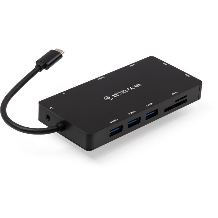 Концентратор Vinga USB-C 3.1 to VGA+HDMI+RJ45+3xUSB3.0+USB2.0+SD/TF+PD100W+Audio (VHYC10) зображення 4