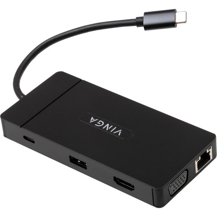 Концентратор Vinga USB-C 3.1 to VGA+HDMI+RJ45+3xUSB3.0+USB2.0+SD/TF+PD100W+Audio (VHYC10) зображення 5