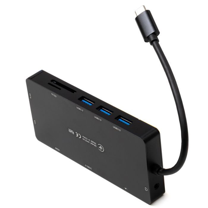 Концентратор Vinga USB-C 3.1 to VGA+HDMI+RJ45+3xUSB3.0+USB2.0+SD/TF+PD100W+Audio (VHYC10) зображення 6