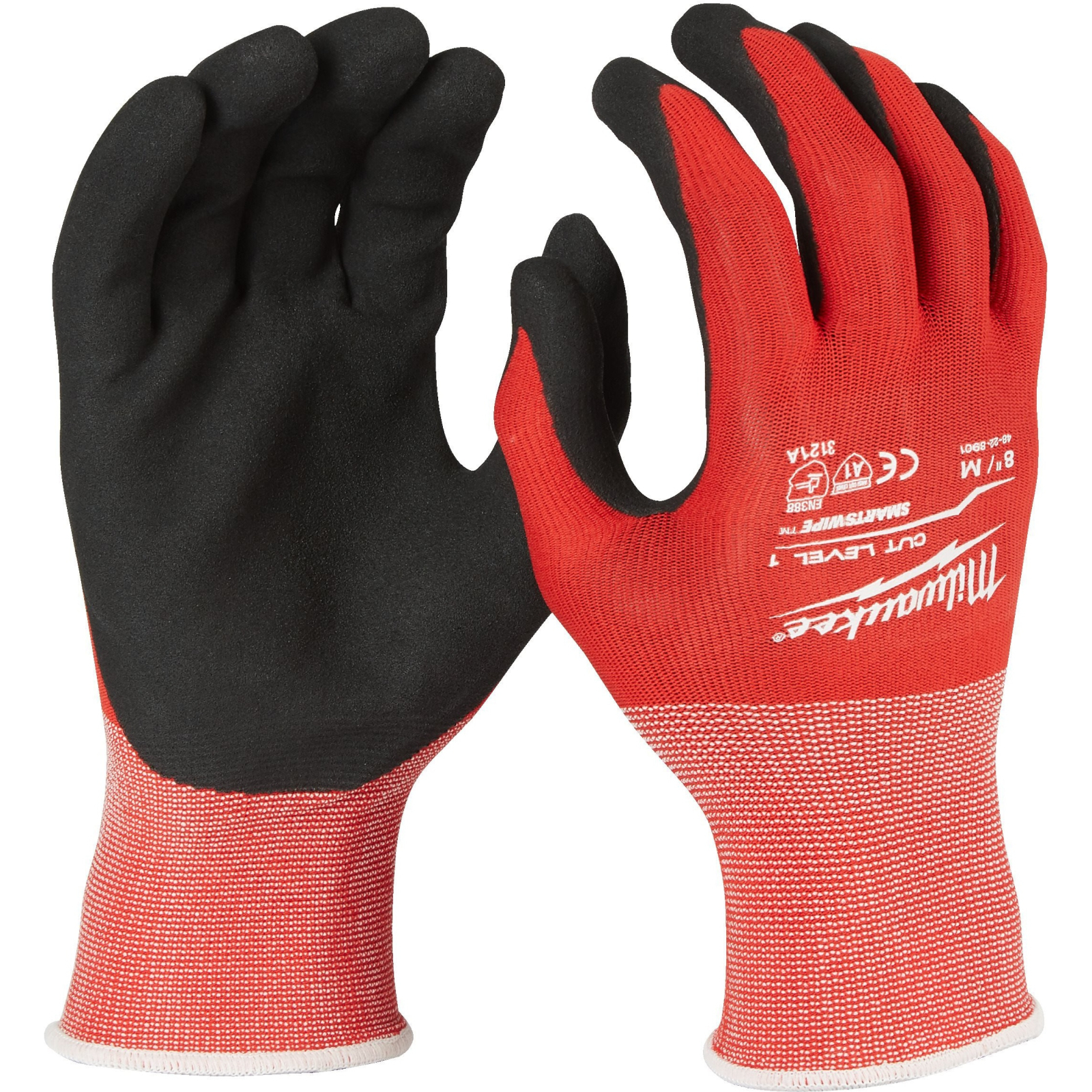 Захисні рукавиці Milwaukee з опором порізам 1 рівня, зимові, 8/M (4932471343)