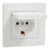 Розетка Schneider Electric ASFORA з кришкою, біла (EPH3100121) зображення 2