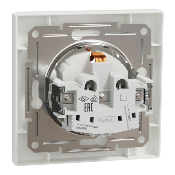 Розетка Schneider Electric ASFORA з кришкою, сталь (EPH3100162) изображение 7