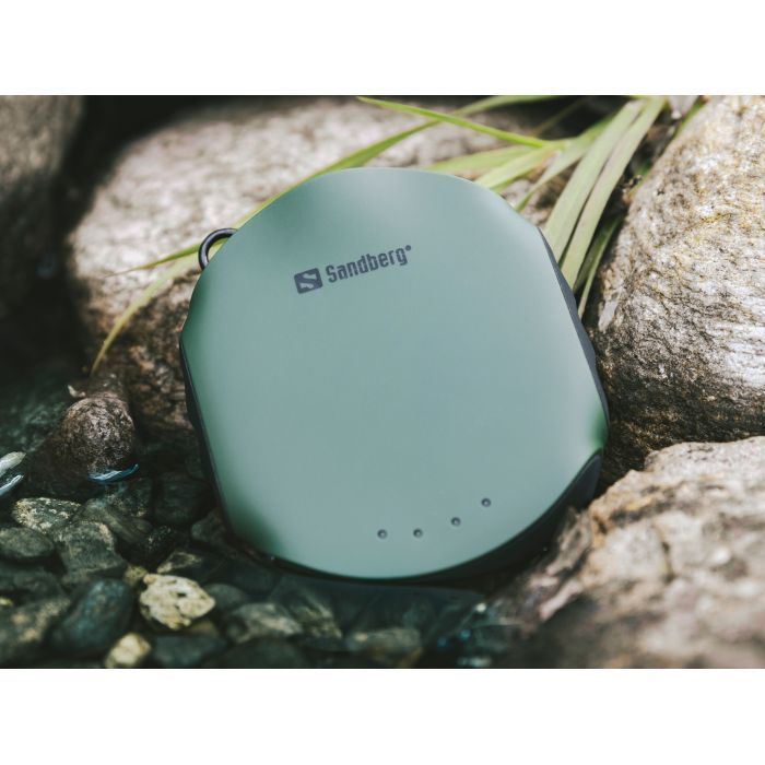 Батарея универсальная Sandberg 10000mAh, Survivor, USB*2, мини-компас, мини-фонарик (420-60) изображение 4