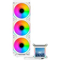 Система жидкостного охлаждения Lian Li Galahad II LCD SL-INF, 360 White (G89.GA2ALCD36INW.00) изображение 2
