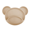 Тарелка детская Canpol babies Мишка силиконовая на присоске с тремя отделами, бежевая (51/401_bei) изображение 2
