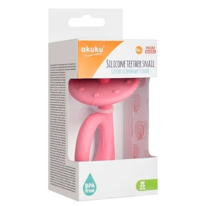 Прорезыватель Akuku силиконовый Улитка, синий (A0114) изображение 2