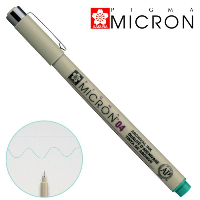 Лайнер Sakura Pigma Micron (0.4) 0,4 мм Зеленый (084511342118)