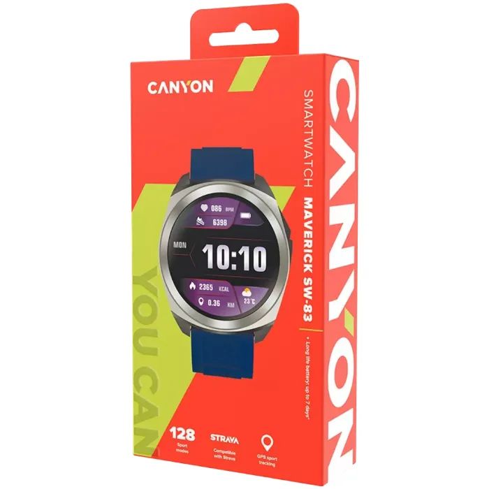 Смарт-часы Canyon Maveric SW-83 GPS Silver (CNS-SW83SS) изображение 7