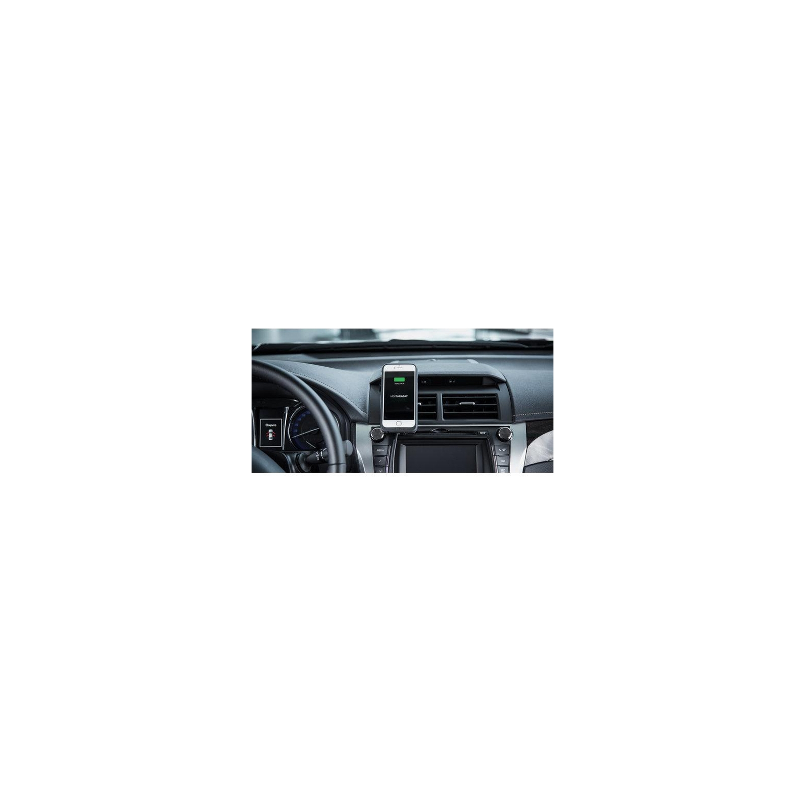 Универсальный автодержатель HeyFaraday Car Holder Magnetic Air Vent Wireless Chaging (HF-AWNT-Bk) изображение 6