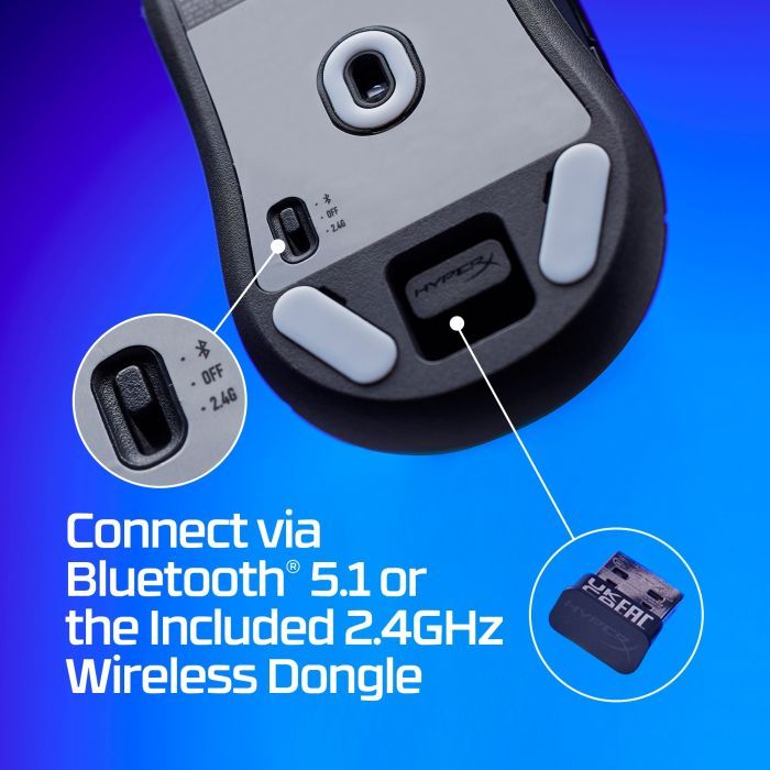 Мышка HyperX Pulsefire Haste 2 Mini Wireless White (7D389AA) изображение 10