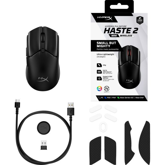 Мышка HyperX Pulsefire Haste 2 Mini Wireless White (7D389AA) изображение 7