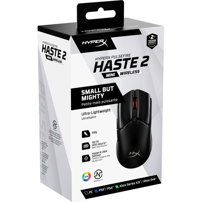 Мышка HyperX Pulsefire Haste 2 Mini Wireless White (7D389AA) изображение 9