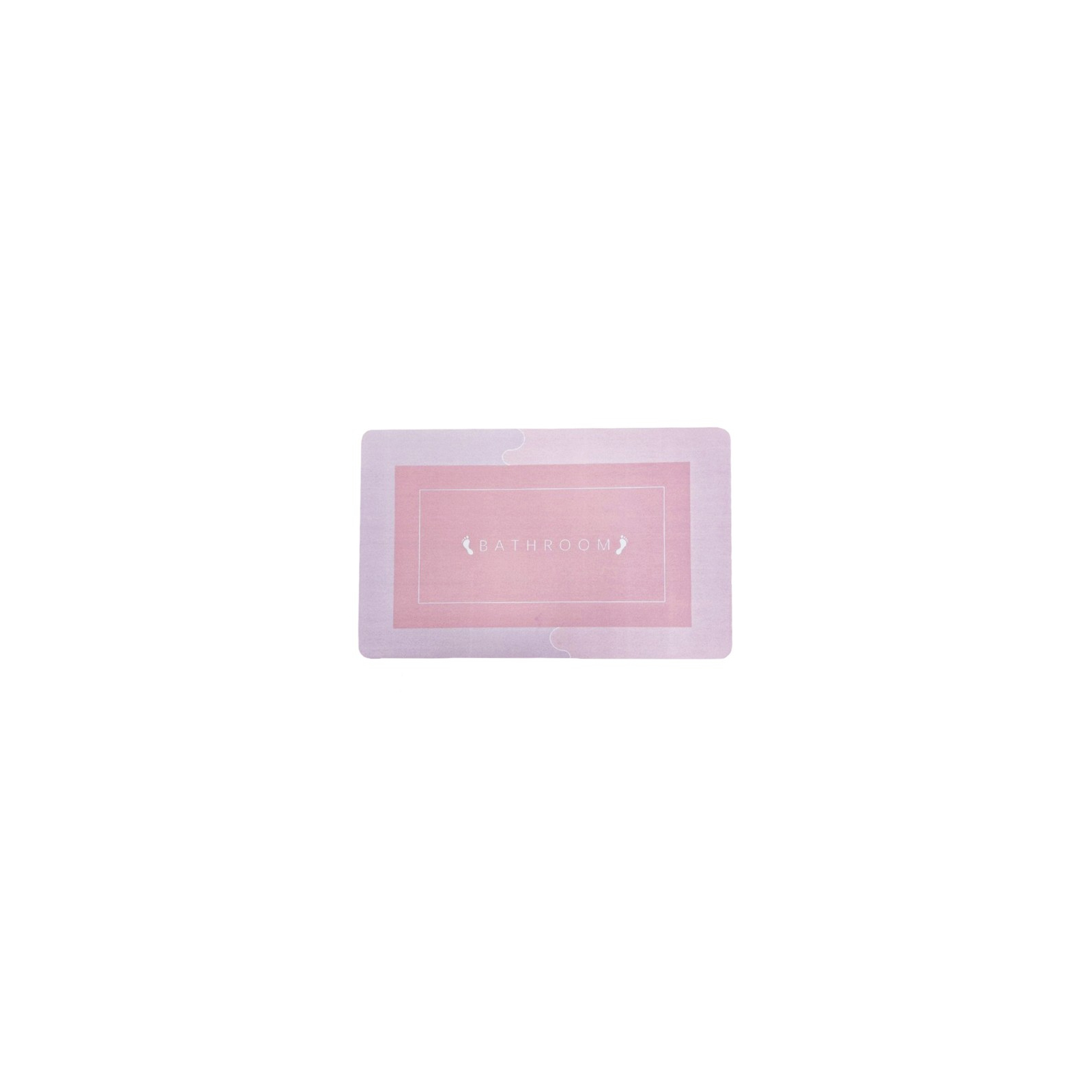 Коврик для ванной Stenson суперпоглощающий 50 х 80 см прямоугольный светло-розовый (R30938 l.pink) изображение 3